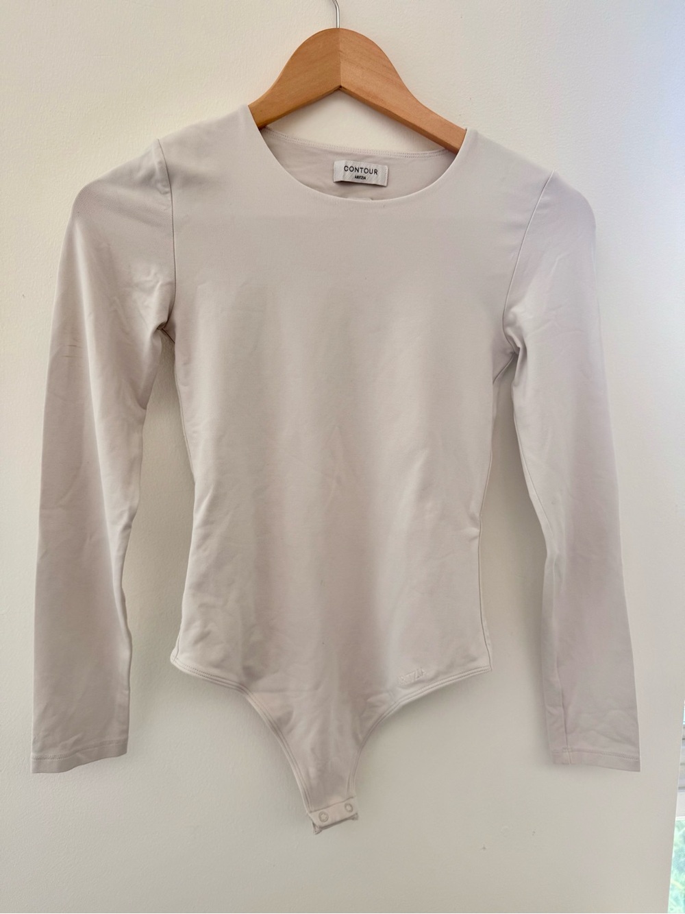Aritzia Contour Crew Longsleeve Bodysuit (S)